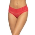 thumbnail image 1 of Felina Signature Stretchy Lace Low Rise Hipster | Panty (Teaberry, X-Large), 1 of 2