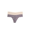 thumbnail image 1 of Felina | Signature Stretchy Lace Low Rise Thong 2-Pack | Panty (Bare Mink, L/XL), 1 of 1