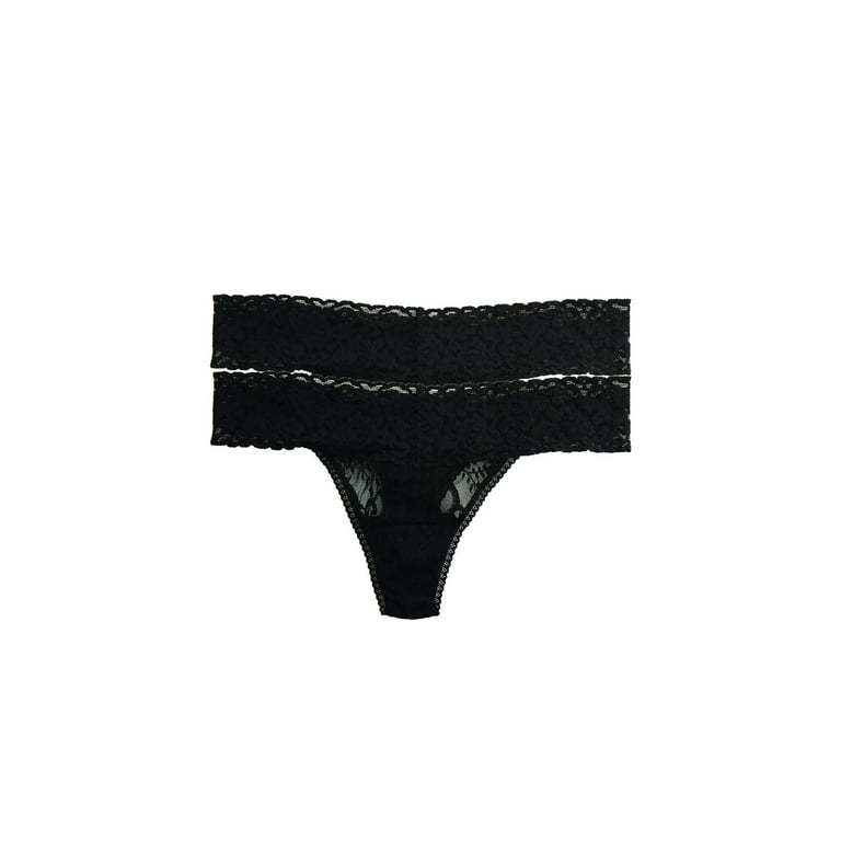 Felina, Signature Stretchy Lace Low Rise Thong 2-Pack