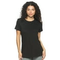 thumbnail image 1 of Felina | Slub Jersey Crew Neck T-Shirt (Black, X-Small), 1 of 2