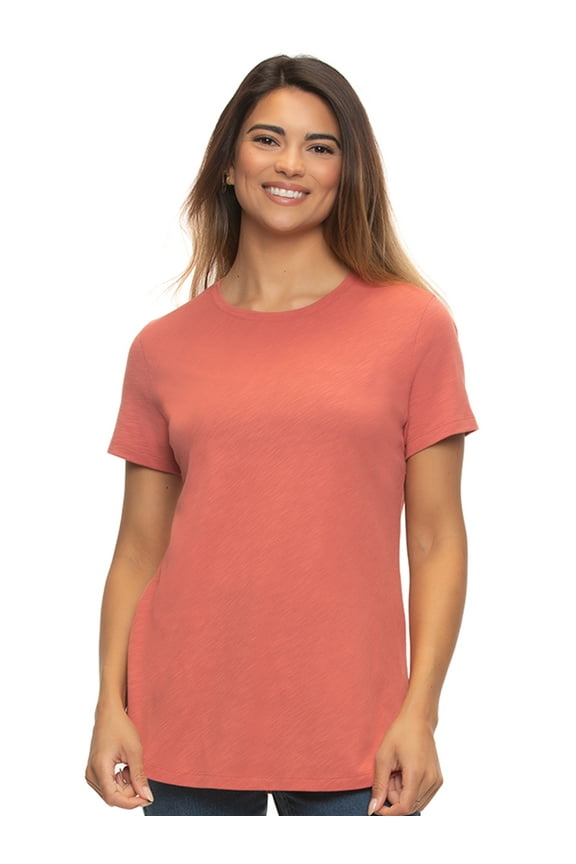 | Slub Jersey Crew Neck T-Shirt (Dusty Cedar, X-Large)