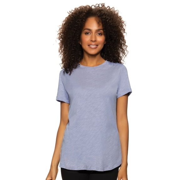 Felina | Slub Jersey Crew Neck T-Shirt (Silver Bullet, X-Large)