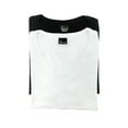 thumbnail image 1 of Felina | Slub Jersey V-Neck T-Shirt | Short Sleeve | 2-Pack (Black White, X-Small), 1 of 5