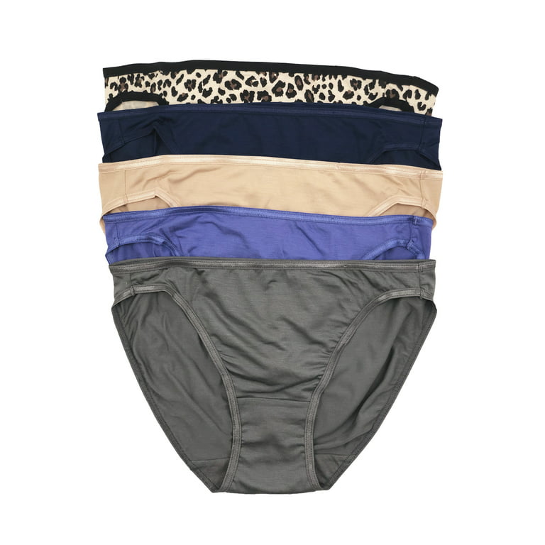 Felina Women's Stretchy Lace Trimmed Bikini Underwear - Sexy Underwear For  Women, Bikini Panties, Seamless Panties (5-pack) (desert Days, S/m) : Target