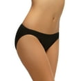 thumbnail image 1 of Felina | So Smooth Modal Low Rise Bikini | No Visible Panty Lines (Black, 2X), 1 of 1