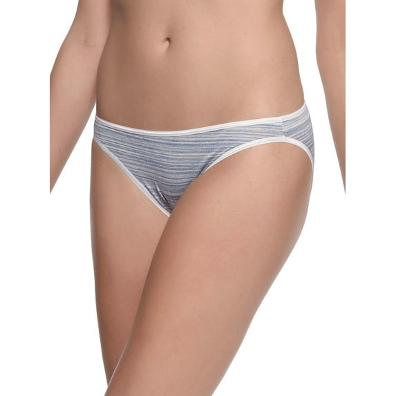 Felina | So Smooth Modal Low Rise Bikini | No Visible Panty Lines (Spectrum Blue, Large)