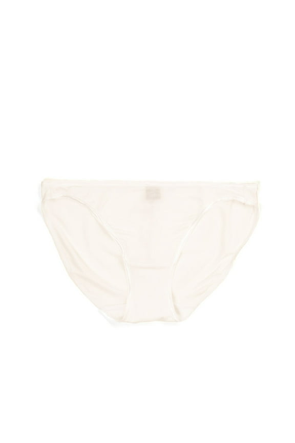 | So Smooth Modal Low Rise Bikini | No Visible Panty Lines (White, Large)