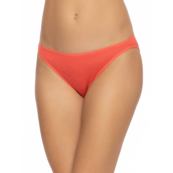 Felina | So Smooth Modal Low Rise Bikini | Super Soft (Deep Sea Coral, X-Large)