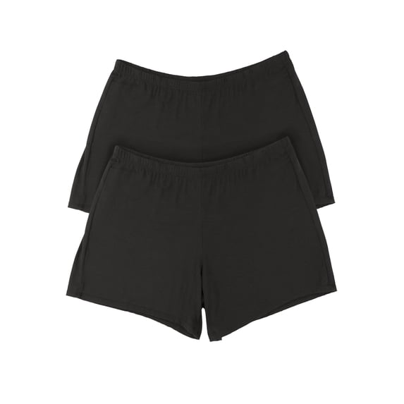 Felina | So Smooth Modal Sleep Short 2-Pack (Black, X-Large)