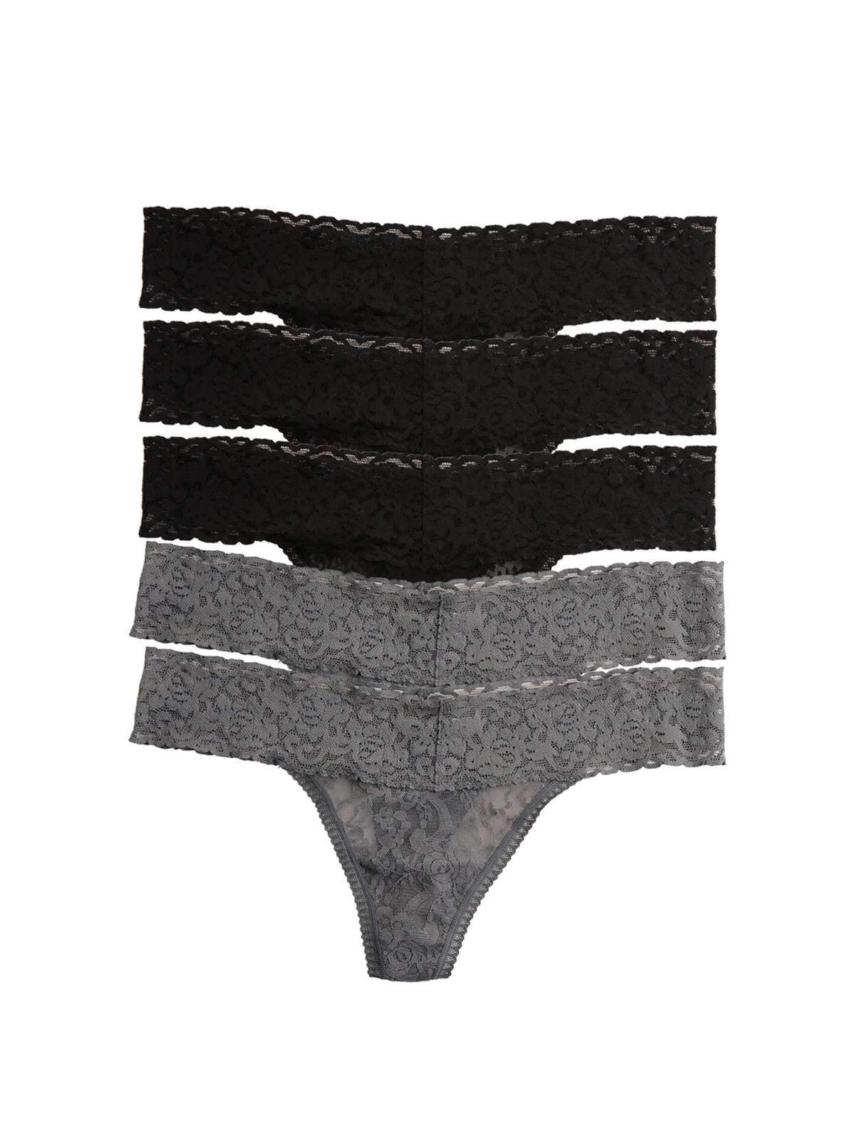  Lucky Brand Women's Underwear - 5 Pack Microfiber Stretch Lace Thong  Panties (S-XL), Size Small, Black/Black/Silver Sconce/Brush/Gardenia :  Clothing, Shoes & Jewelry