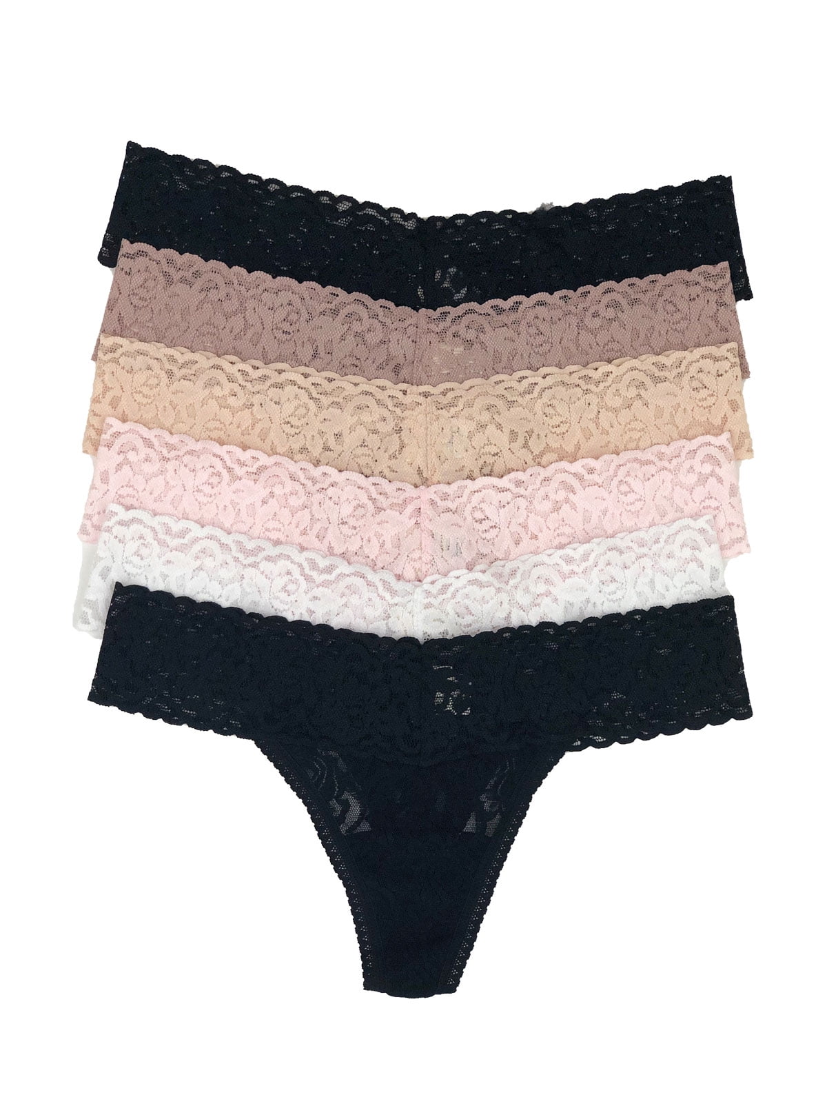  Victoria's Secret Lace Thong Panty Pack, Lay Flat Lace