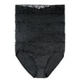 thumbnail image 1 of Felina Stretchy Lace Trimmed Bikini Underwear - Sexy Underwear for Women, Bikini Panties, Seamless Panties (5-Pack), 1 of 4