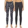 thumbnail image 1 of Felina Sueded Athleisure Performance Legging (2-Pack) Womens Leggings w/Slimming Waist Band Style: C3690RT (XX-Large, Camo Iron), 1 of 5