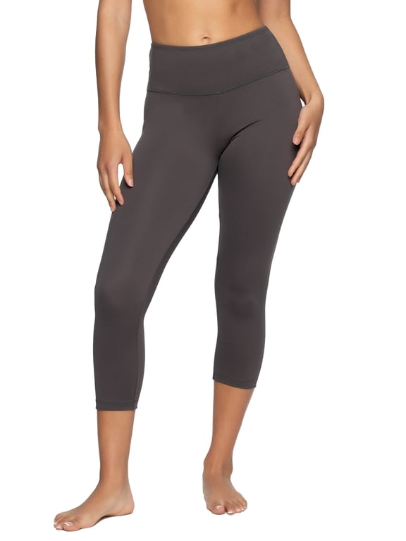 | Sueded Athletic Capri Legging (Charcoal, Small)
