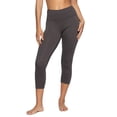thumbnail image 1 of Felina | Sueded Athletic Capri Legging (Charcoal, XX-Large), 1 of 2