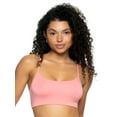 thumbnail image 1 of Felina - Super Soft Modal Bralette - Adjustable Straps, Moisture Wicking Lounge Bralette (Salmon Rose, Large), 1 of 2