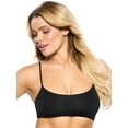 thumbnail image 1 of Felina - Super Soft Modal Bralette - Adjustable Straps, Moisture Wicking Lounge Bralette (Black, Small), 1 of 3