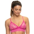 thumbnail image 1 of Felina | Super Stretchy Lace Triangle Bralette (Very Berry, Medium), 1 of 2