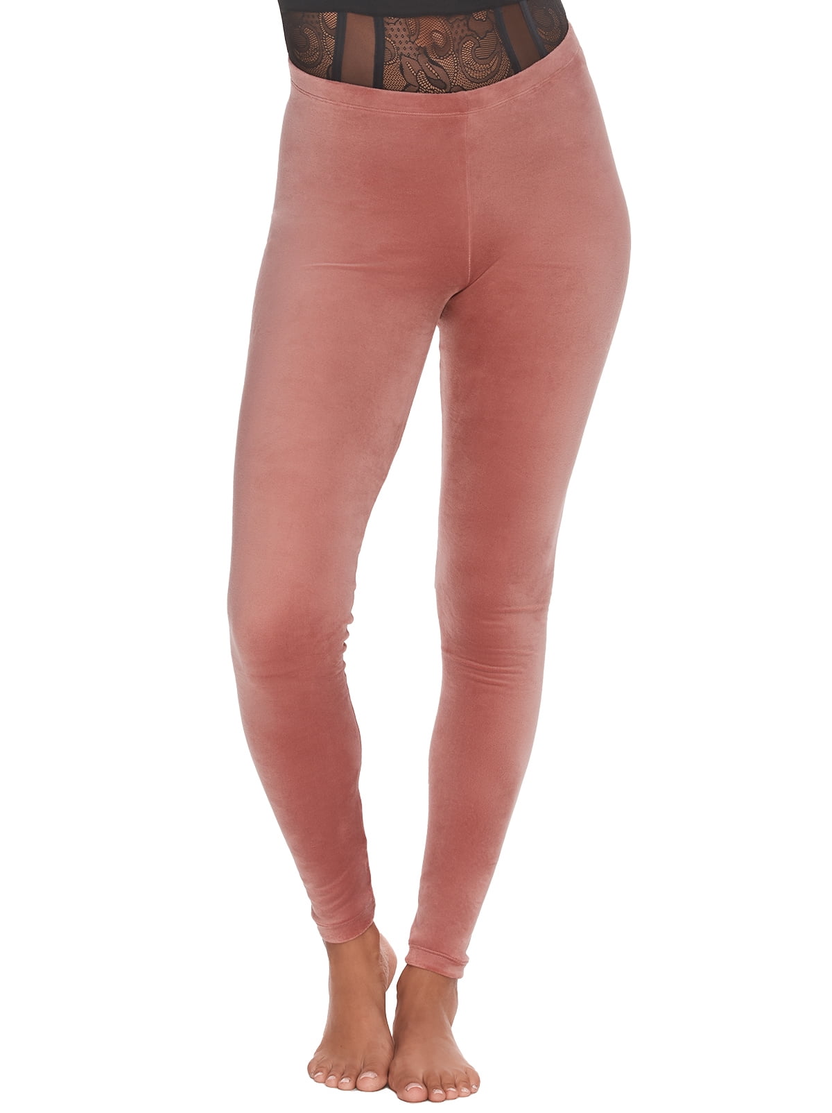 Felina Velour Leggings 2Ply Ultra Soft (Ash Rose, Medium
