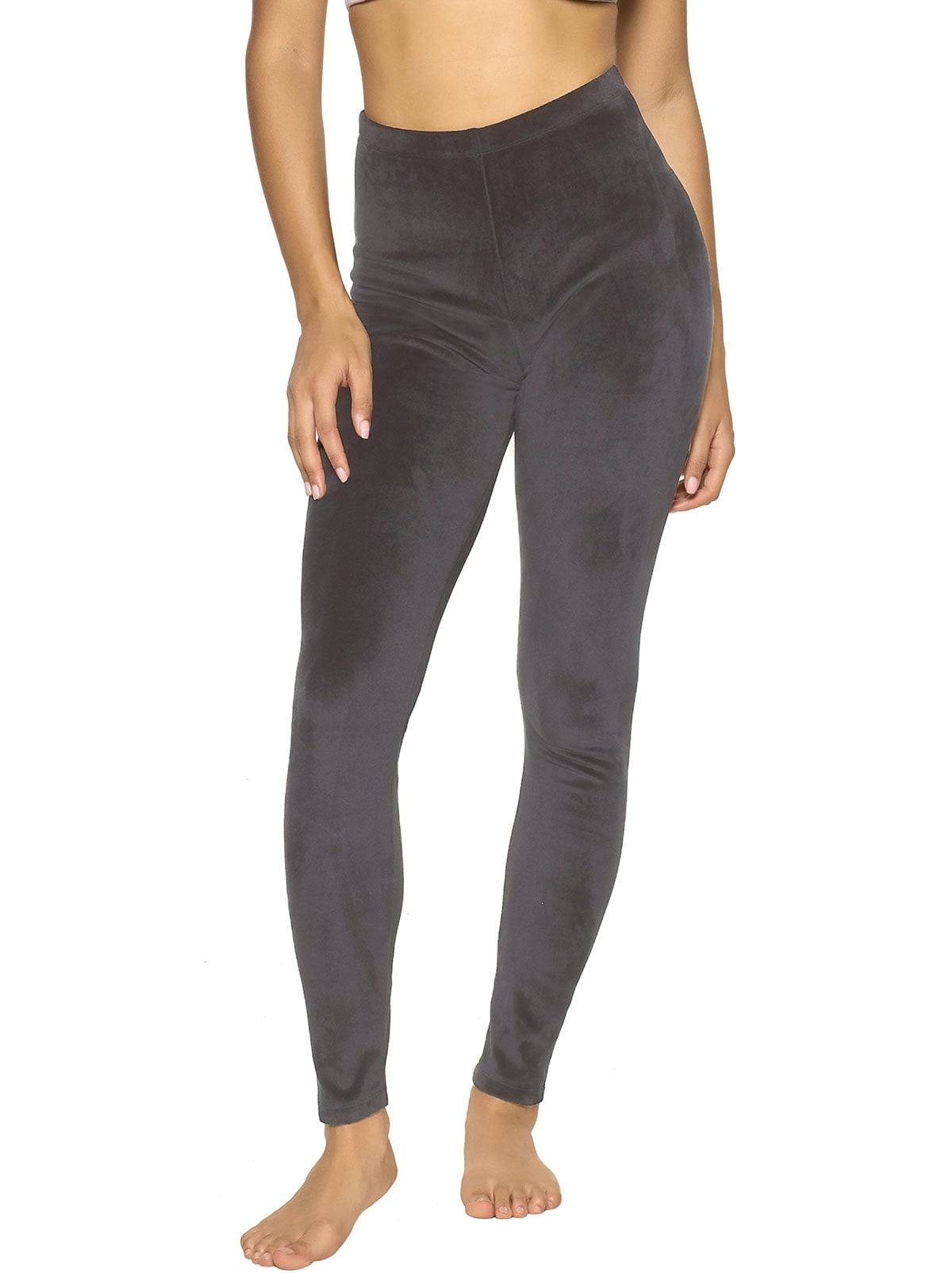 Cuddl Duds Womens Double Plush Velour Leggings 