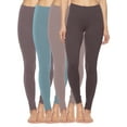 thumbnail image 1 of Felina | Velvety Soft Lightweight Leggings | 4-Pack (Minty Taupe, XX-Large), 1 of 1
