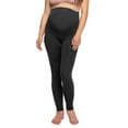 thumbnail image 1 of Felina Velvety Soft Maternity Legging For Women - Yoga Pants For Women, Maternity Clothes (Black, X-Small), 1 of 3
