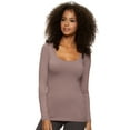 thumbnail image 1 of Felina | Velvety Soft Scoop Neck L/S (Twilight Mauve, X-Large), 1 of 2