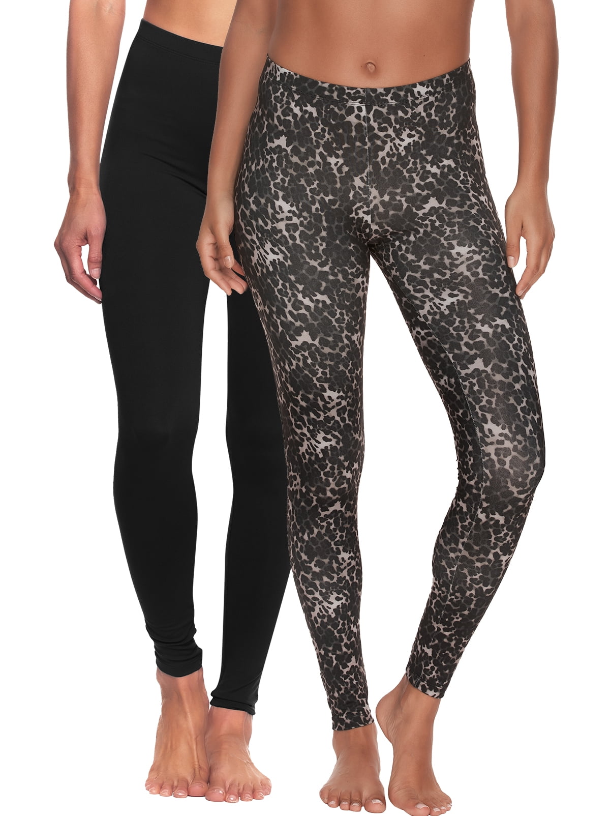 Felina Velvety - Leggings Super Morbidi, Leggeri, Confezione da 2 - S