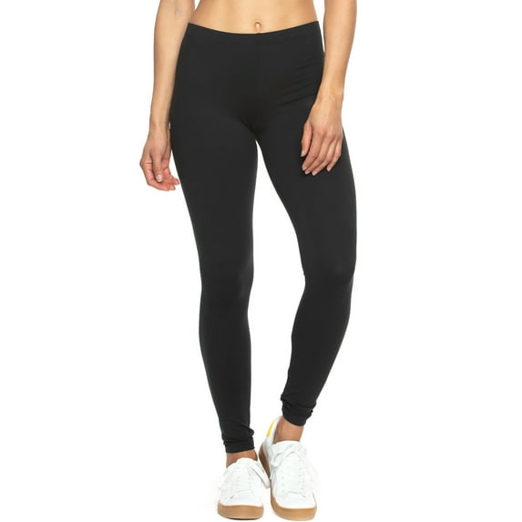 Felina | Velvety Super Soft Lightweight Leggings (Black, Small)