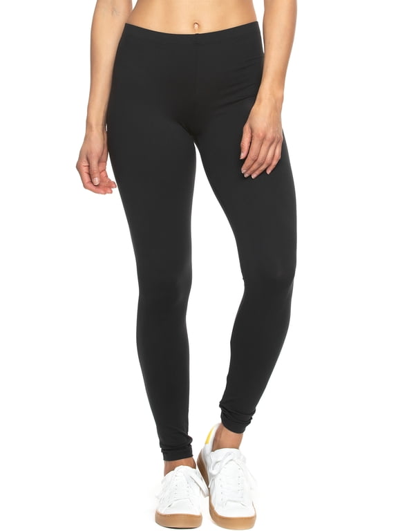 | Velvety Super Soft Lightweight Leggings (Black, X-Large)
