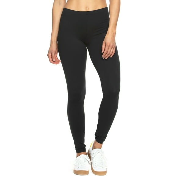 Felina | Velvety Super Soft Lightweight Leggings (Black, X-Small)