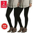 thumbnail image 1 of Felina Velvety Soft Lightweight Leggings Breathable Moisture, 2pk Black XL - NEW, 1 of 4