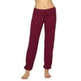 thumbnail image 1 of Felina | Victoria Drawstring Jogger Pant | Elasticized Cuffs | Lounge (Beet Red, Small), 1 of 5