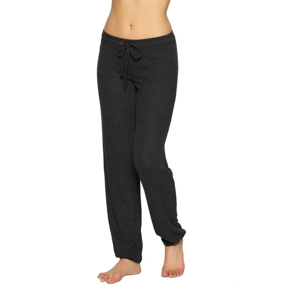 Felina | Victoria Drawstring Jogger Pant | Elasticized Cuffs | Lounge (Charcoal, XX-Large)