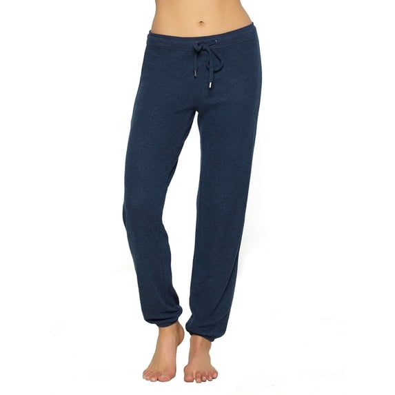 Felina | Victoria Drawstring Jogger Pant | Elasticized Cuffs | Lounge (Navy, Medium)