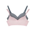 thumbnail image 1 of Felina | Wireless Bralette | 2-Pack (Quiet Shade Violet Ice, Small), 1 of 8