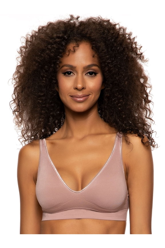 | Wireless Seamless Bra | Comfort | Support | Shape (Rose Tan, Medium)