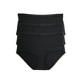 thumbnail image 1 of Felina Women's Blissful Modern Brief 3-Pack | Panty | Stretch | Comfort, 1 of 4