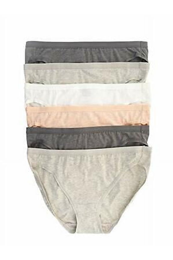 Women's Organic Cotton Bikini Underwear 6-Pack (Nature Walk, Small)
