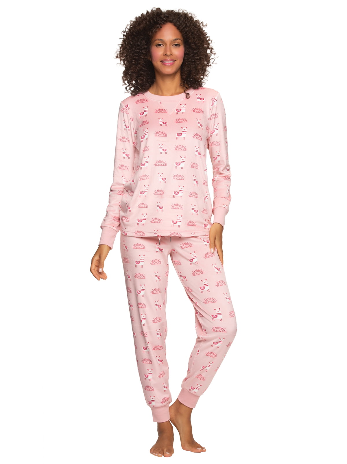 Felina, Women's Printed Micro-Fleece Pajama Set