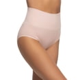 thumbnail image 1 of Felina Women's Seamless Shapewear Brief | Panty Tummy Control (Rose Dust, Large), 1 of 2