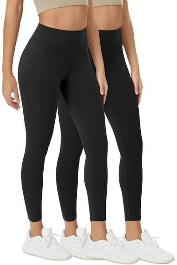 Women's Velvety Soft Legging, 2-pack IN BLACK, Size XL