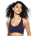 thumbnail image 1 of Felina Women's Velvety Soft Racerback Bralette (Evening Blue, Medium), 1 of 2