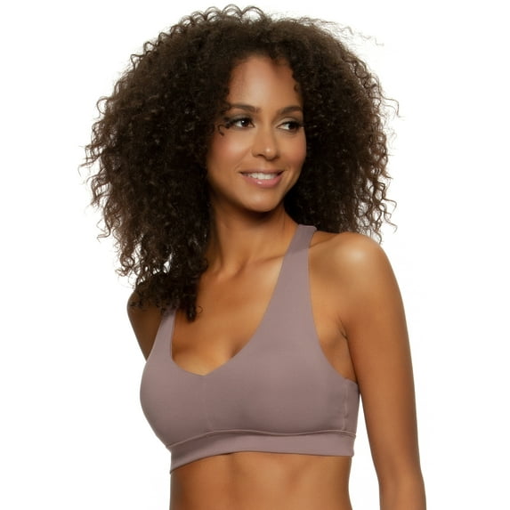 Felina Women's Velvety Soft Racerback Bralette (Twilight Mauve, X-Large)