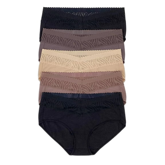 Felina - Stay In Place Hipster Underwear - 5 Pack - Women's Size Small