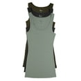 thumbnail image 1 of Felina Womens Cotton Ribbed Tank Top 3-Pack, 1 of 4