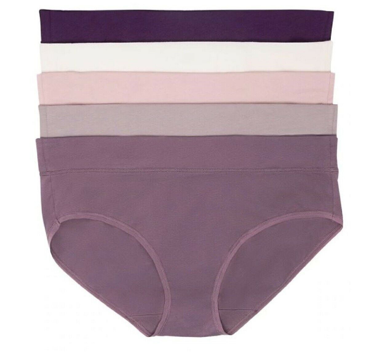 Women's Low Waist Hipster Panties – 5-Pack Stretchy Polyester Briefs, Soft & Breathable Underwear