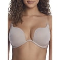 thumbnail image 1 of Felina | Body Sculpt | Extreme Plunge Convertible Contour Bra (Shell, 32D), 1 of 2