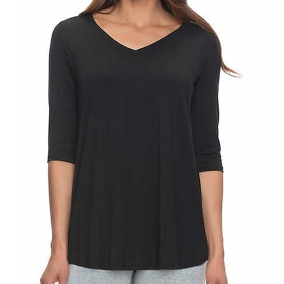 Felina Womens High-Low Hem Tunic Top Size: M, Color: Black