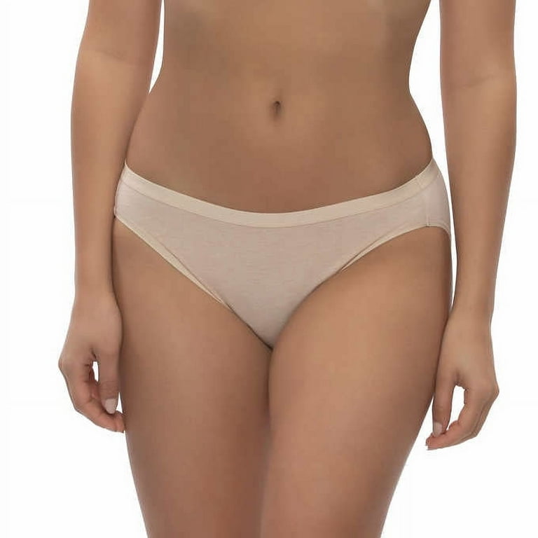Felina Womens Organic Cotton Stretch Bikini, 6-pack Size X-Large 